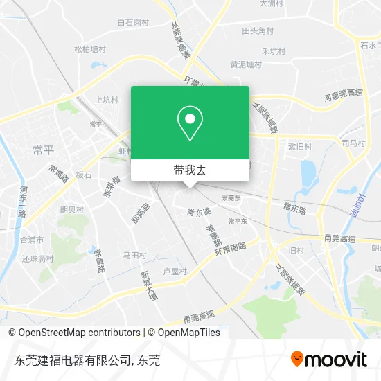 东莞建福电器有限公司地图
