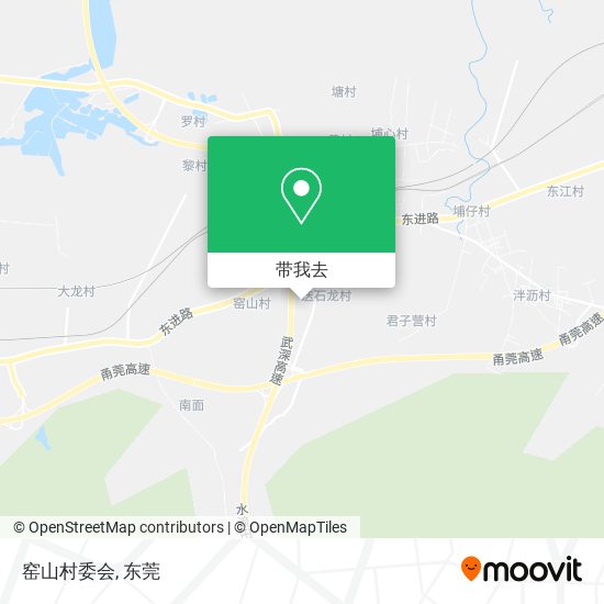窑山村委会地图