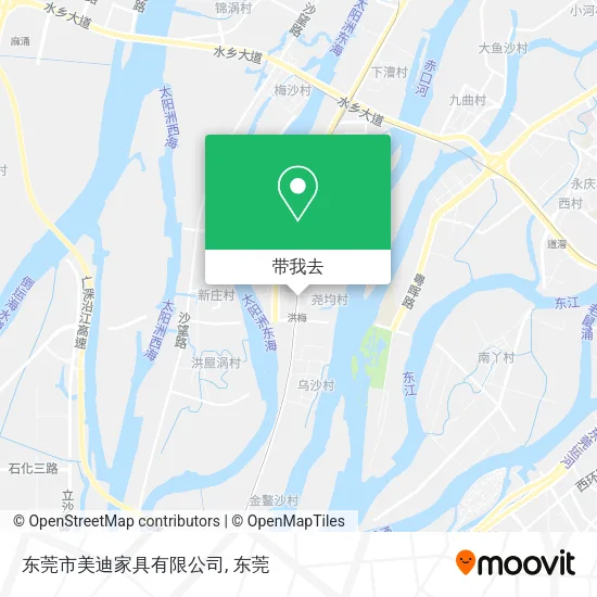 东莞市美迪家具有限公司地图