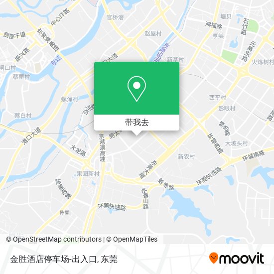 金胜酒店停车场-出入口地图