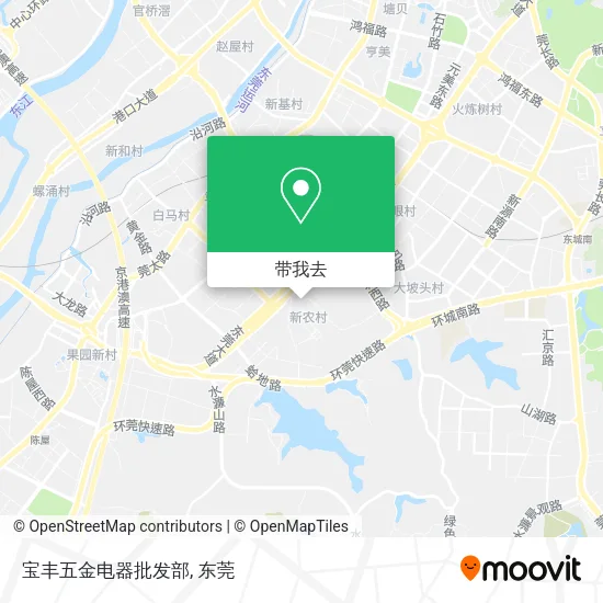 宝丰五金电器批发部地图