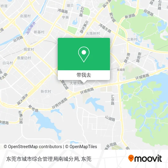 东莞市城市综合管理局南城分局地图