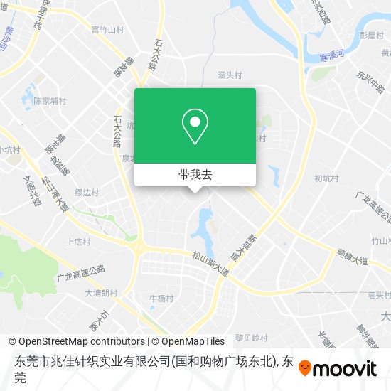 东莞市兆佳针织实业有限公司(国和购物广场东北)地图