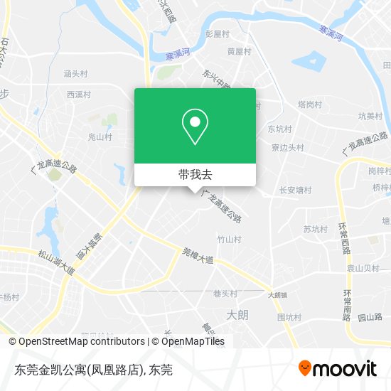 东莞金凯公寓(凤凰路店)地图