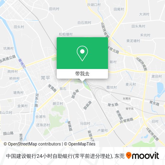 中国建设银行24小时自助银行(常平前进分理处)地图