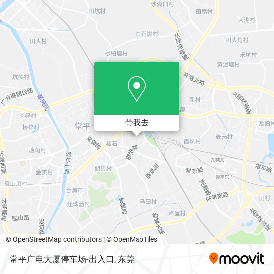 常平广电大厦停车场-出入口地图
