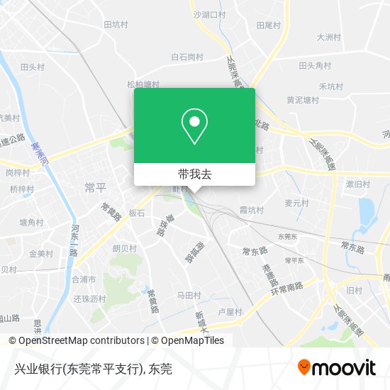 兴业银行(东莞常平支行)地图