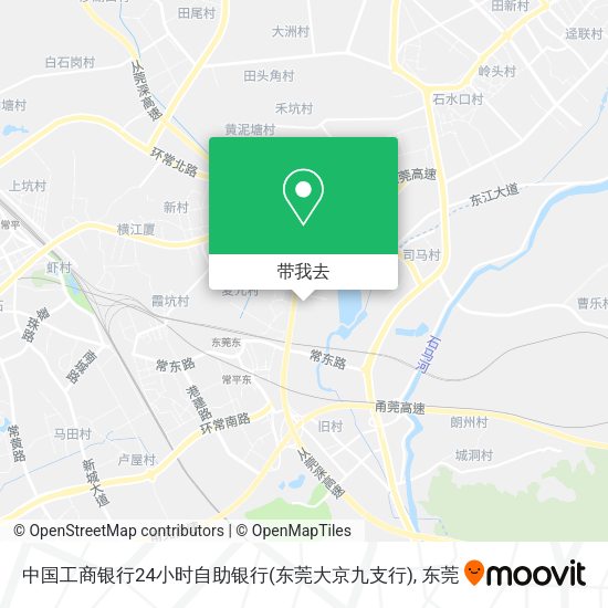 中国工商银行24小时自助银行(东莞大京九支行)地图
