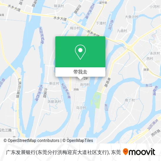 广东发展银行(东莞分行洪梅迎宾大道社区支行)地图