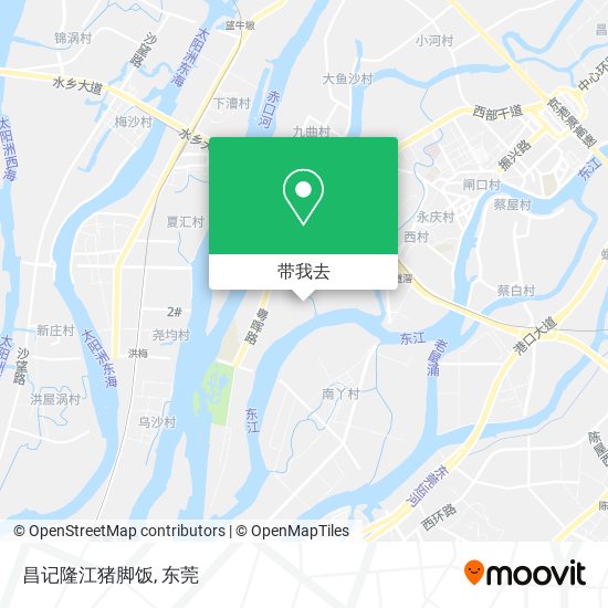 昌记隆江猪脚饭地图