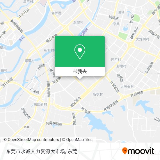东莞市永诚人力资源大市场地图