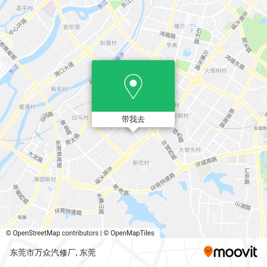 东莞市万众汽修厂地图