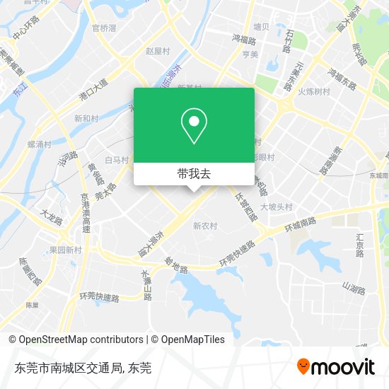 东莞市南城区交通局地图
