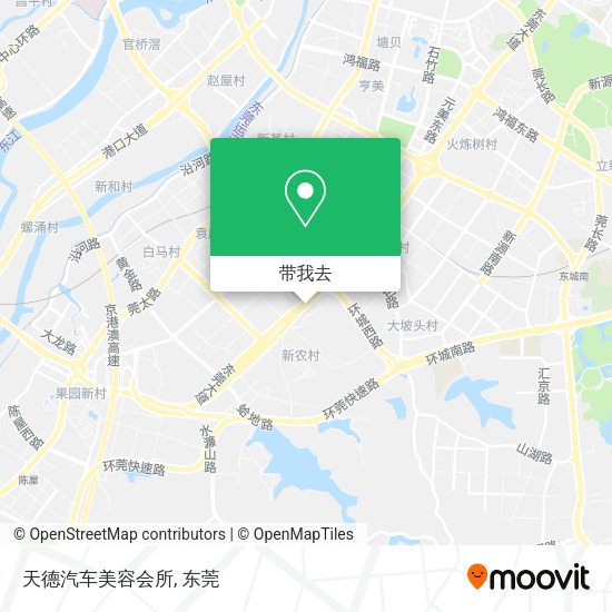 天德汽车美容会所地图
