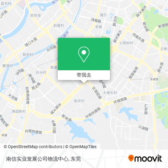 南信实业发展公司物流中心地图