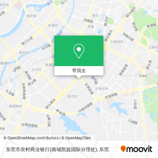 东莞市农村商业银行(南城凯旋国际分理处)地图