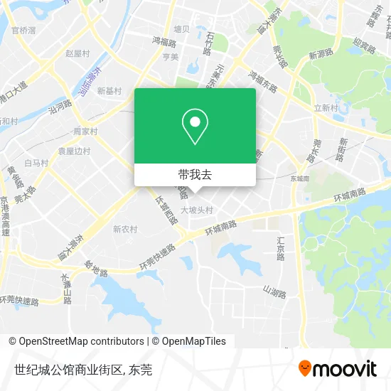 世纪城公馆商业街区地图