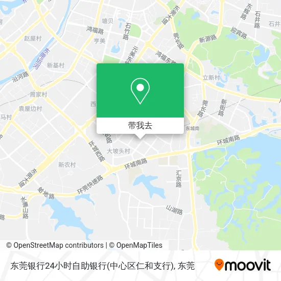 东莞银行24小时自助银行(中心区仁和支行)地图