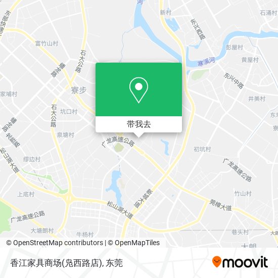 香江家具商场(凫西路店)地图