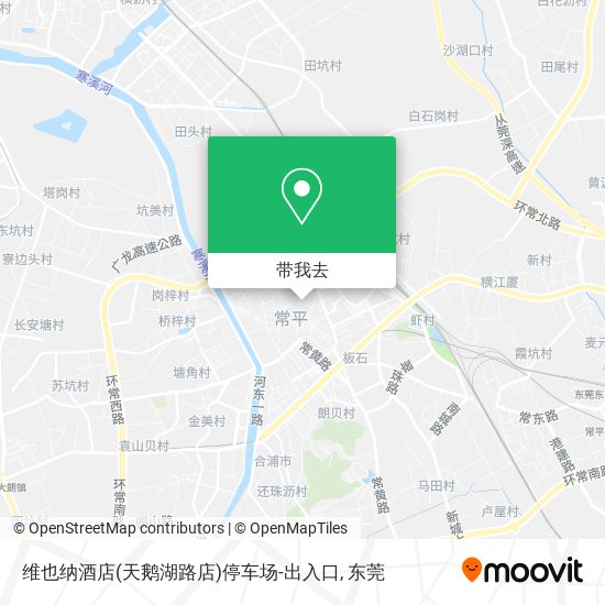 维也纳酒店(天鹅湖路店)停车场-出入口地图