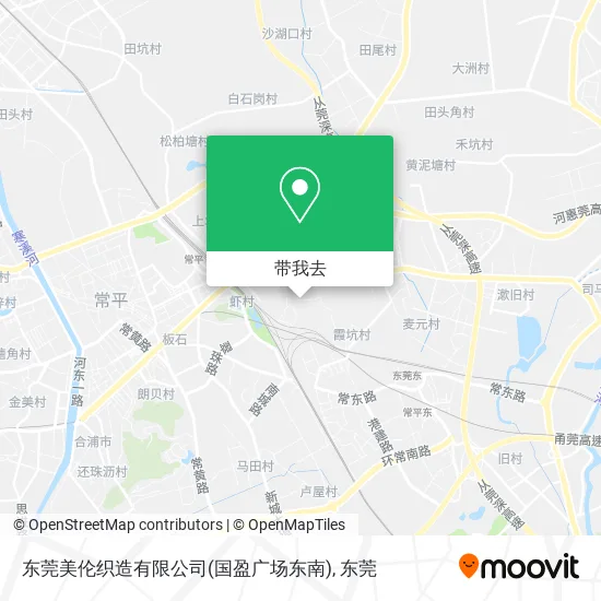 东莞美伦织造有限公司(国盈广场东南)地图