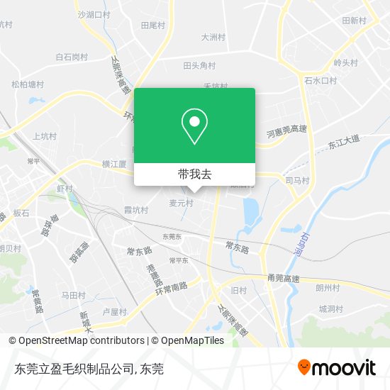 东莞立盈毛织制品公司地图