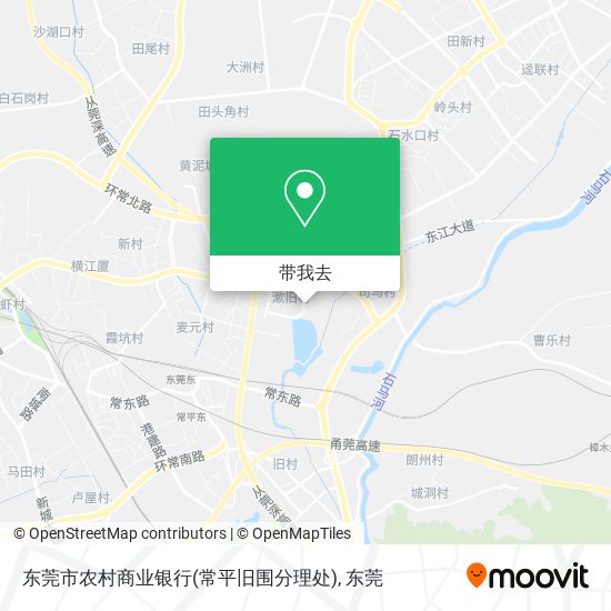 东莞市农村商业银行(常平旧围分理处)地图