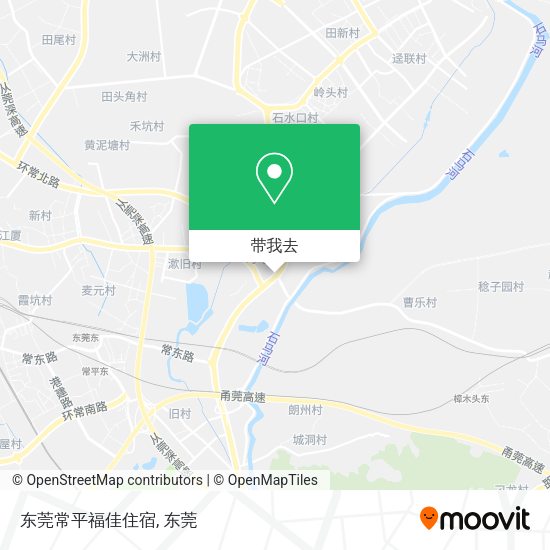 东莞常平福佳住宿地图