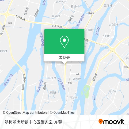 洪梅派出所镇中心区警务室地图