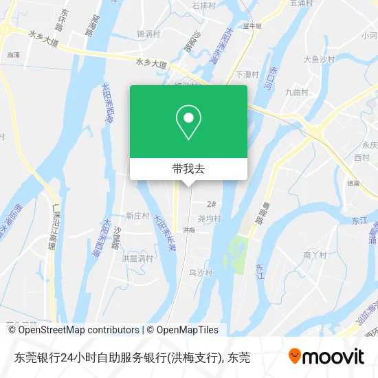 东莞银行24小时自助服务银行(洪梅支行)地图