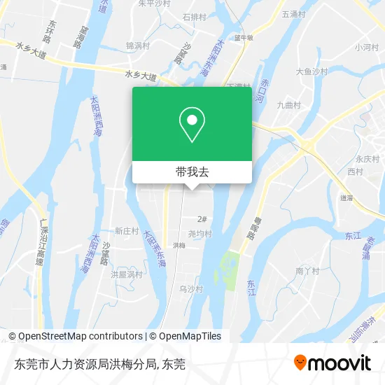 东莞市人力资源局洪梅分局地图