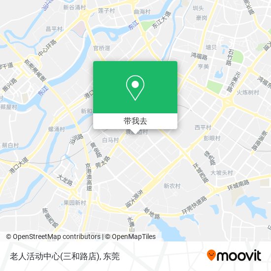 老人活动中心(三和路店)地图