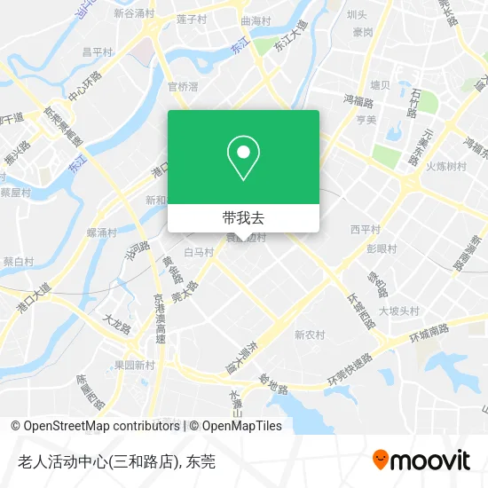 老人活动中心(三和路店)地图