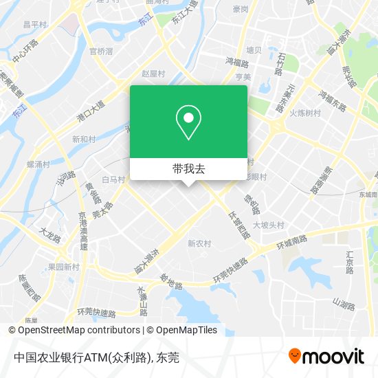 中国农业银行ATM(众利路)地图