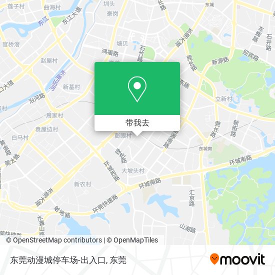 东莞动漫城停车场-出入口地图