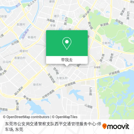 东莞市公安局交通警察支队西平交通管理服务中心-停车场地图
