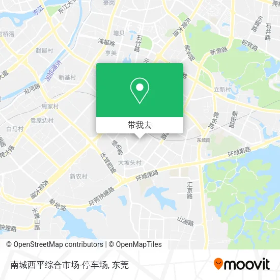 南城西平综合市场-停车场地图