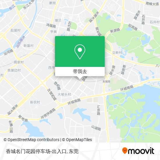 香城名门花园停车场-出入口地图
