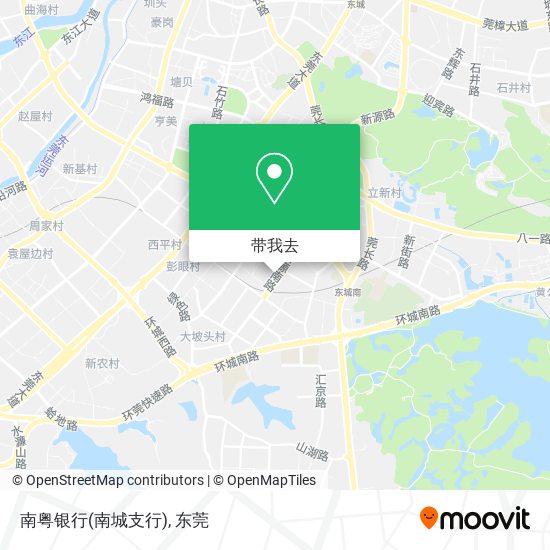 南粤银行(南城支行)地图