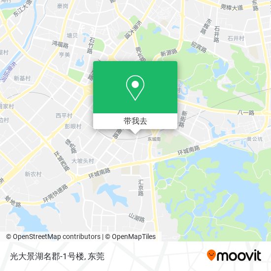 光大景湖名郡-1号楼地图