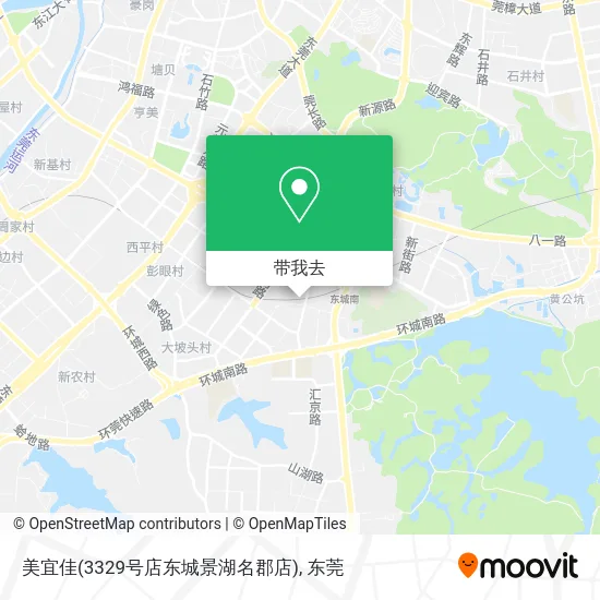 美宜佳(3329号店东城景湖名郡店)地图