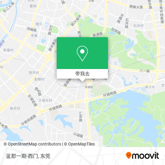 蓝郡一期-西门地图