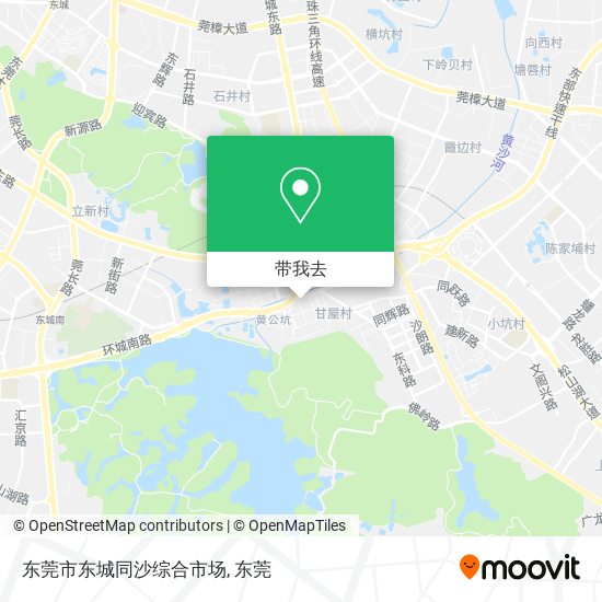 东莞市东城同沙综合市场地图