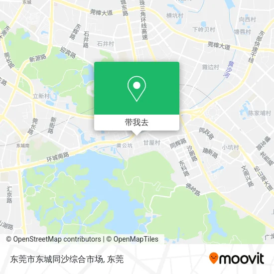 东莞市东城同沙综合市场地图