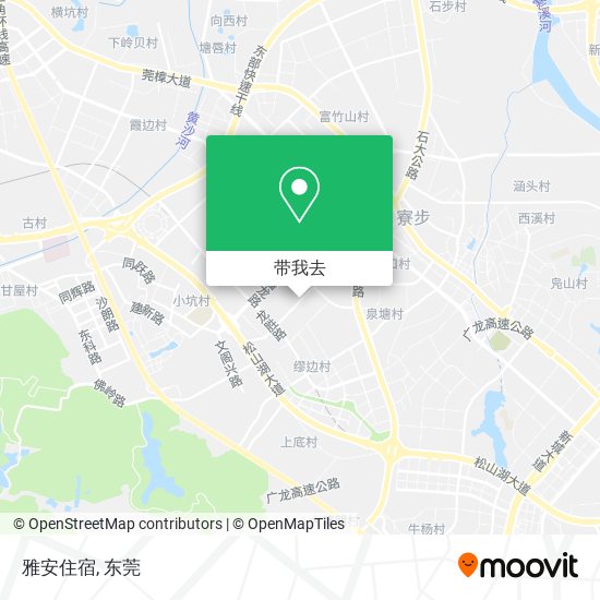 雅安住宿地图