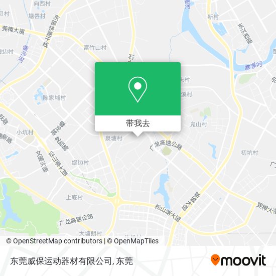 东莞威保运动器材有限公司地图