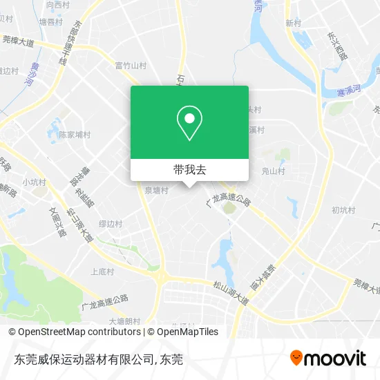 东莞威保运动器材有限公司地图