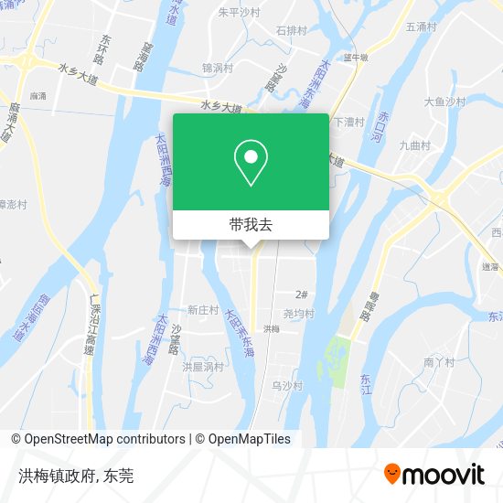 洪梅镇政府地图