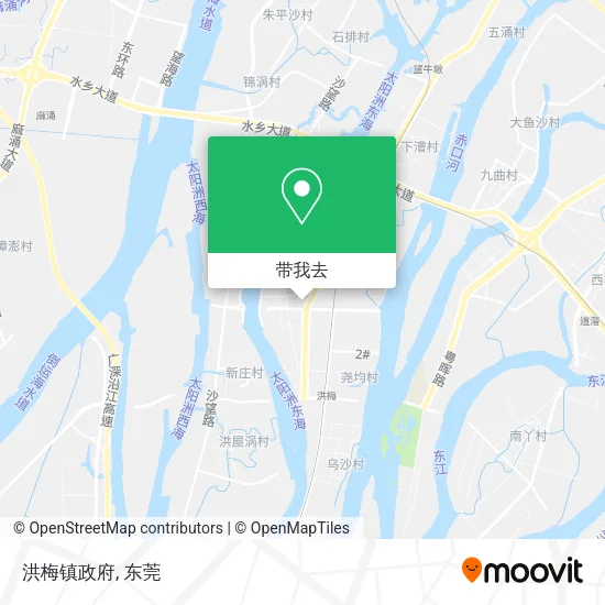 洪梅镇政府地图