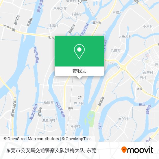 东莞市公安局交通警察支队洪梅大队地图